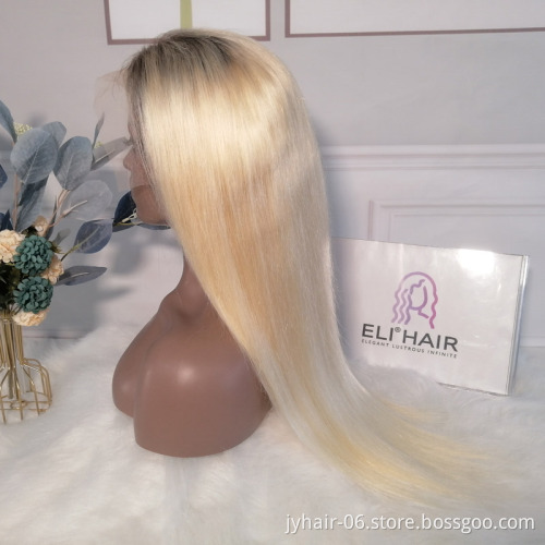 613 Full Lace Wig Human Hair,Brazilian 613 Blonde Full Lace Human Hair Wig,40 Inch 0mbre T4/613 Lace Front Wig Human Hair
